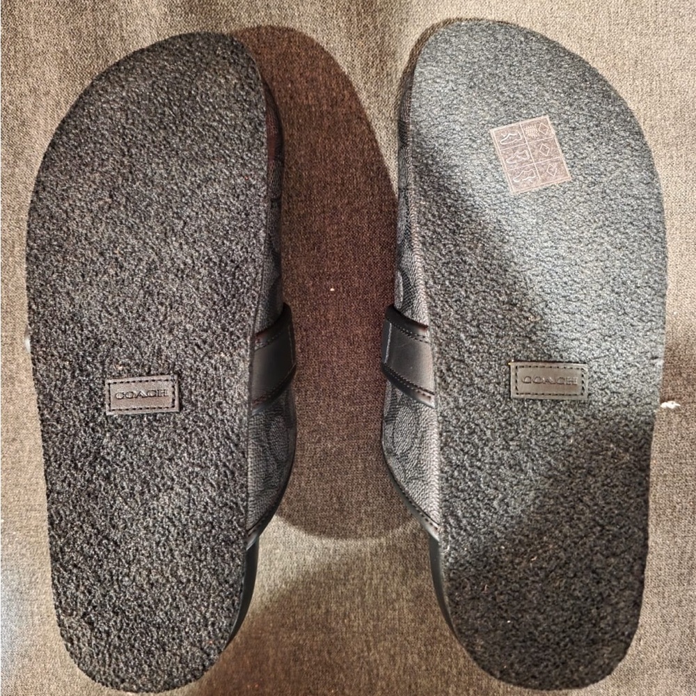 Coach Dark Brown Monogram Clogs - Picture 5 of 8